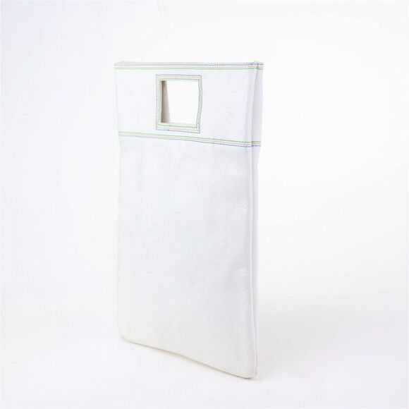 NWT Marc by Marc Jacobs Leather Foldover Oversize Clutch w Strap BEACH SAND - Picture 7 of 10